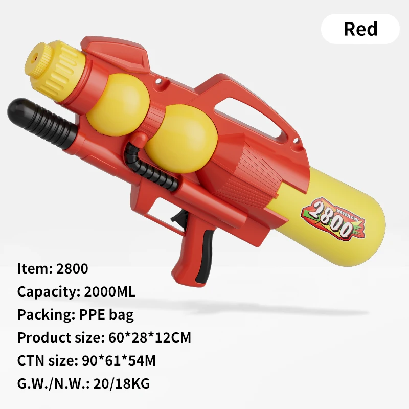 Wholesale Powerful Realistic Colorful Super Soaker Water Guns Toy Long Range Air Pressure Pump Water Bomb Toy Gun for Boys Girls