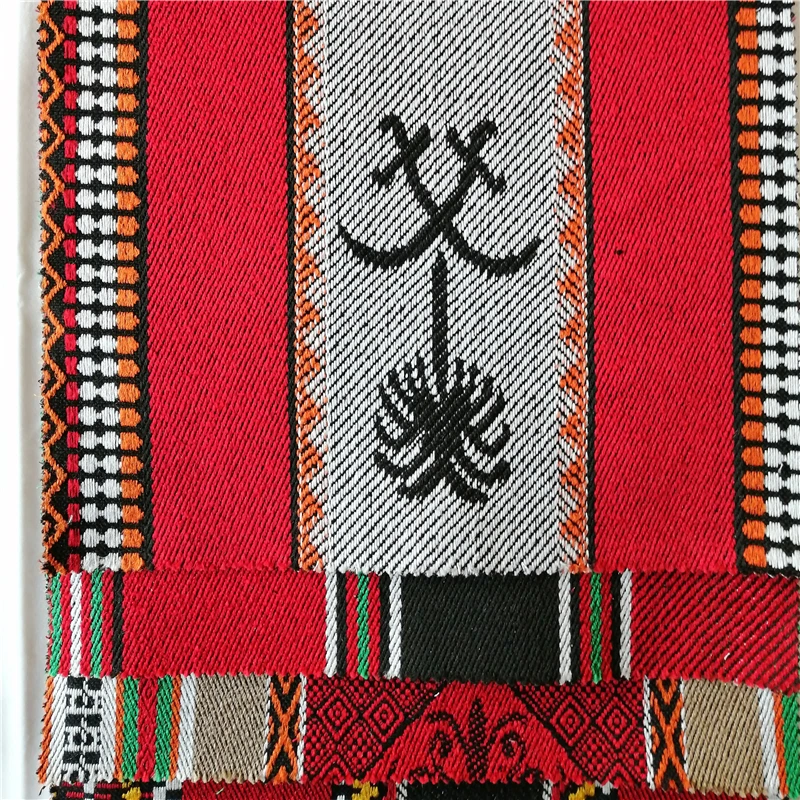 Free Sample 100% Polyester Turkey Seccade Arabic Upholstery Chair Sofa Sadu Fabric Yarn Dyed Fabric for Home Textile