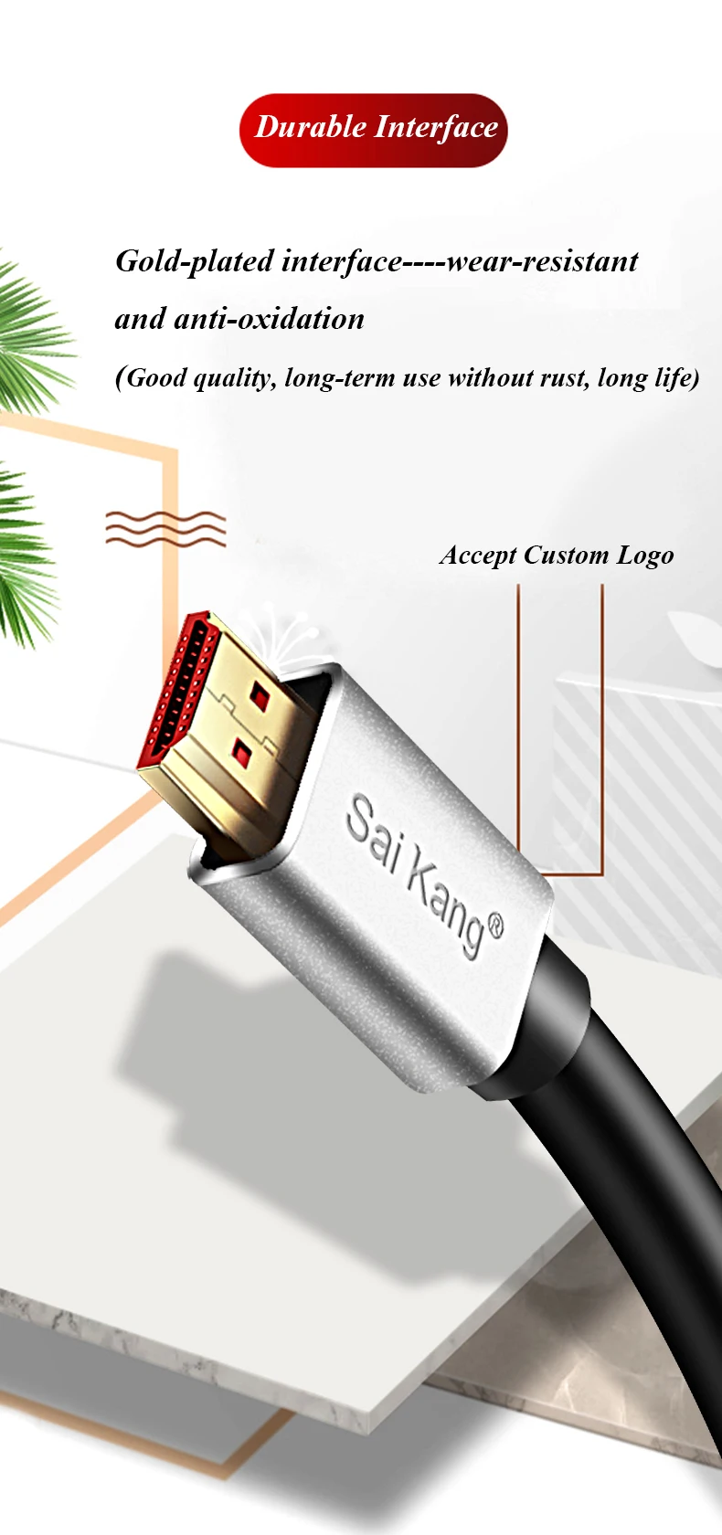 HDMI High Speed Best Price Commission HD Cable 2.0 4K*2K@60HZ 1m 1.5m 2m HDMI Cable 4K 8K HDMI Cable