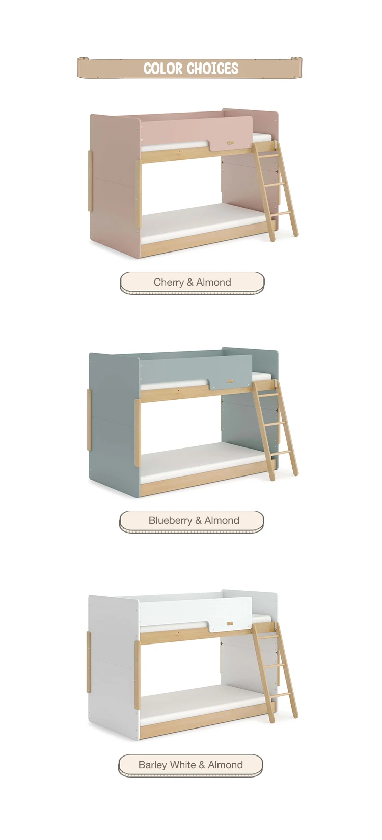 Only B2b Boori Bunk Bed Can Be Split Into Two Single Beds Pink Wooden