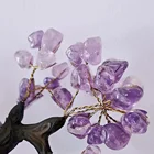 Amethyst Crystal Tree With Amethyst Cluster Base Copper Wire Healing Crystal Money Bonsai Tree Feng Shui Sculpt