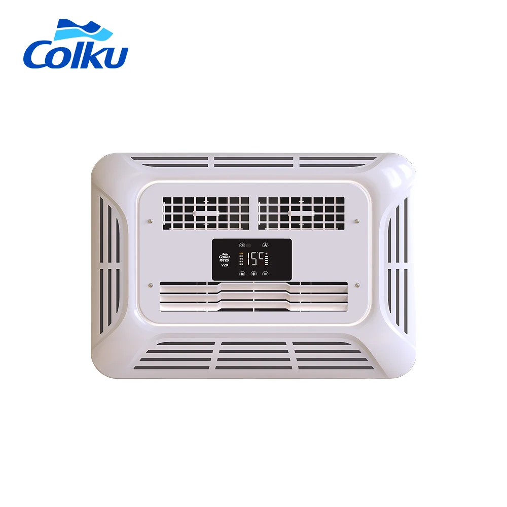 Colku Model V20 Integrated Rooftop Dc 24V Parking Air Conditioner With Gmcc Compressor Air Conditioner for Truck