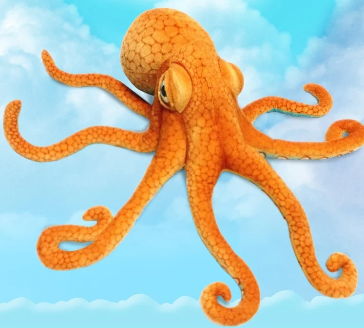 Realistic Sea Life Big and Small Two Size Octopus Plush Toy