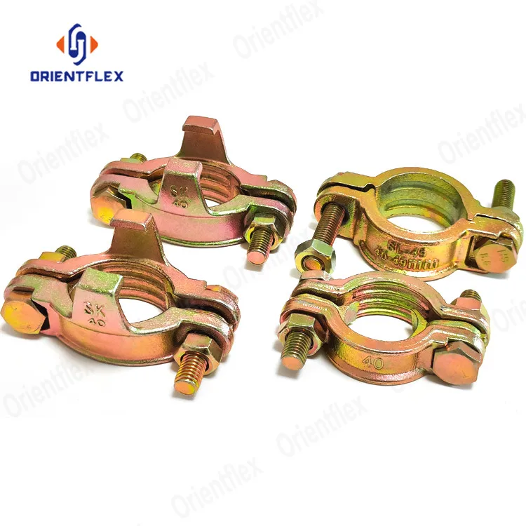Double Bolt Clamp Size SL115, Top quality Hydraulic Pipe Clamp, Hose Clamp