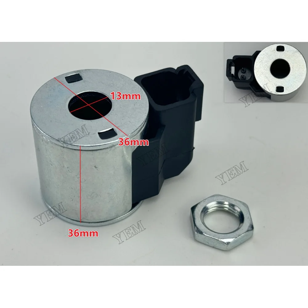 Solenoid Valve Coil 7301672 6691649 Fit for Bobcat S450 S550 S630 Engine 3