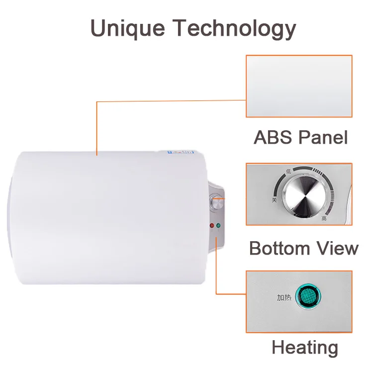 Factory 15l 200w White Electric Water Heater Campervan Small Rv Water