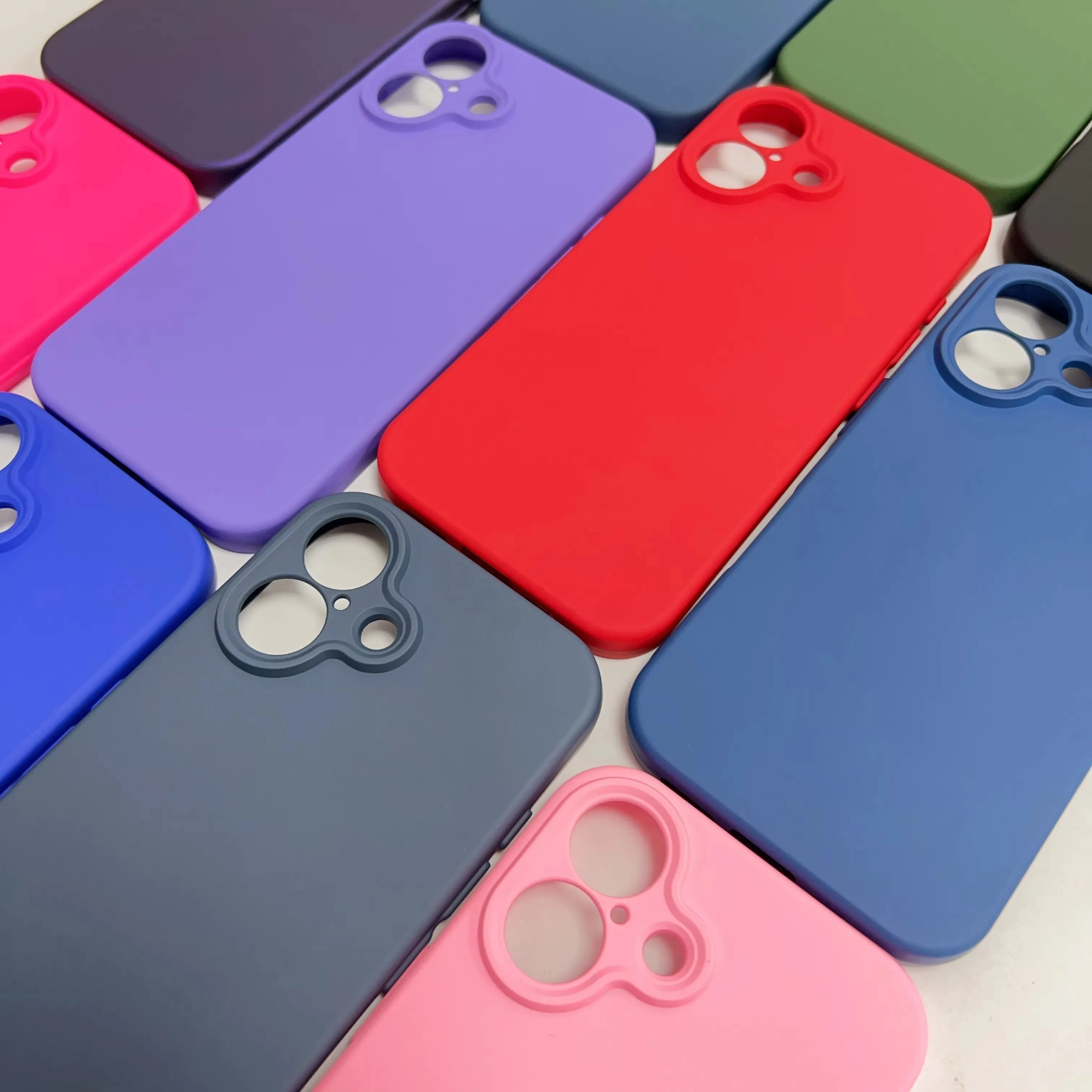 product laudtec real liquid silicone phone cases shockproof slim colorful soft custom back cover for iphone 17 air 16 pro max sjk1055-8
