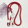 Red rope with white knot