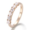 Bague en or massif 18 carats avec diamant de laboratoire