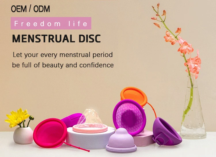 Custom 100% Medical Silicone Copa Lady Period Menstruation Disk ...