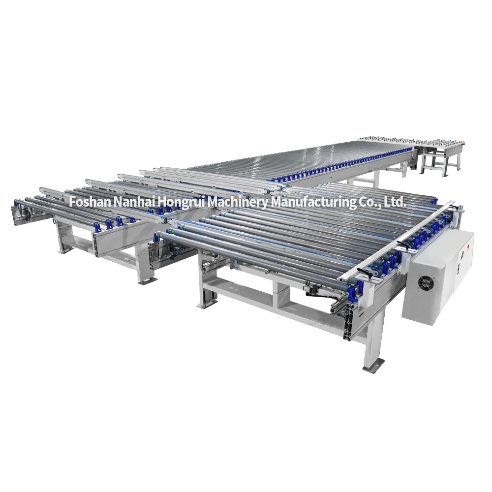 Furniture factory automation edge banding machine line rollers return