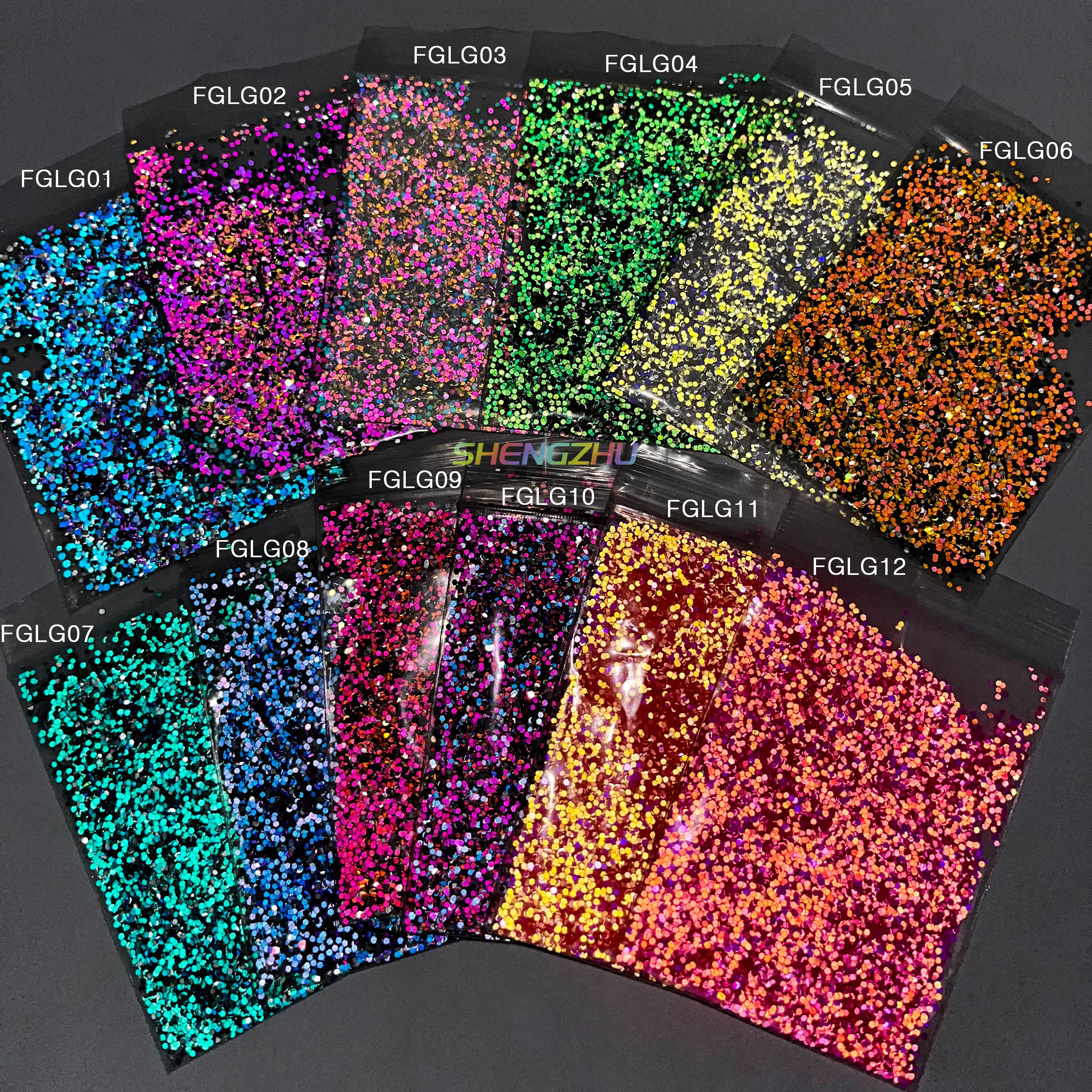 High Quality Bulk Glitter New Diamond Flash Nail Glitter Sequins
