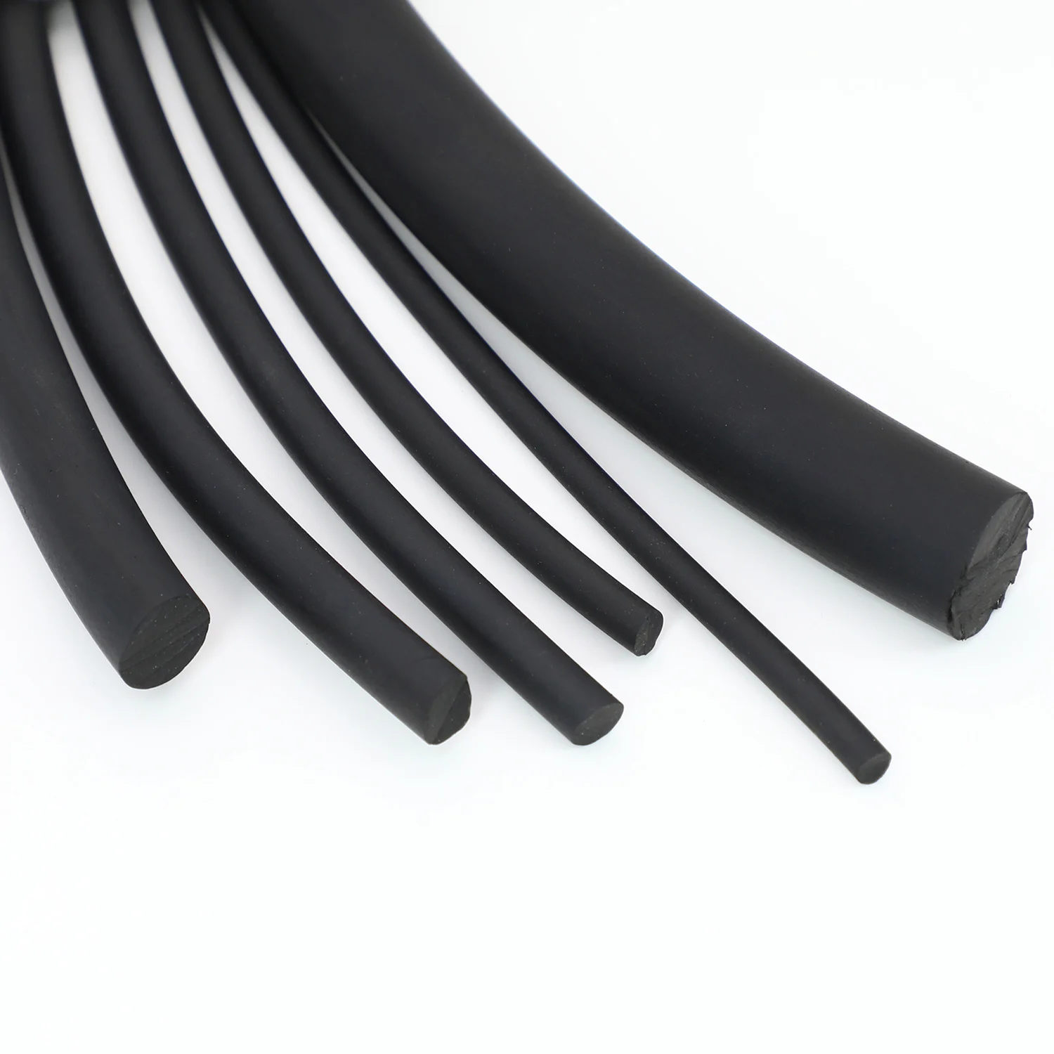Extruded Rubber Extrusion Profiles Rubber Epdm Nbr Sealing Rubber O