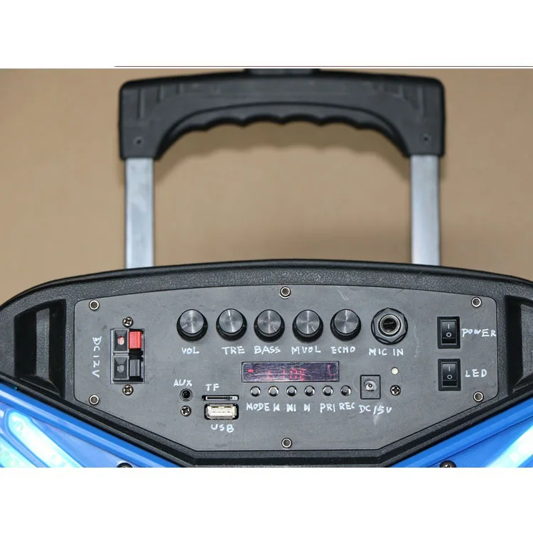 Portable Small Speaker with Trolley Dj Speaker Factory Party Speaker Trolley Multifunctional Bt Sound Box