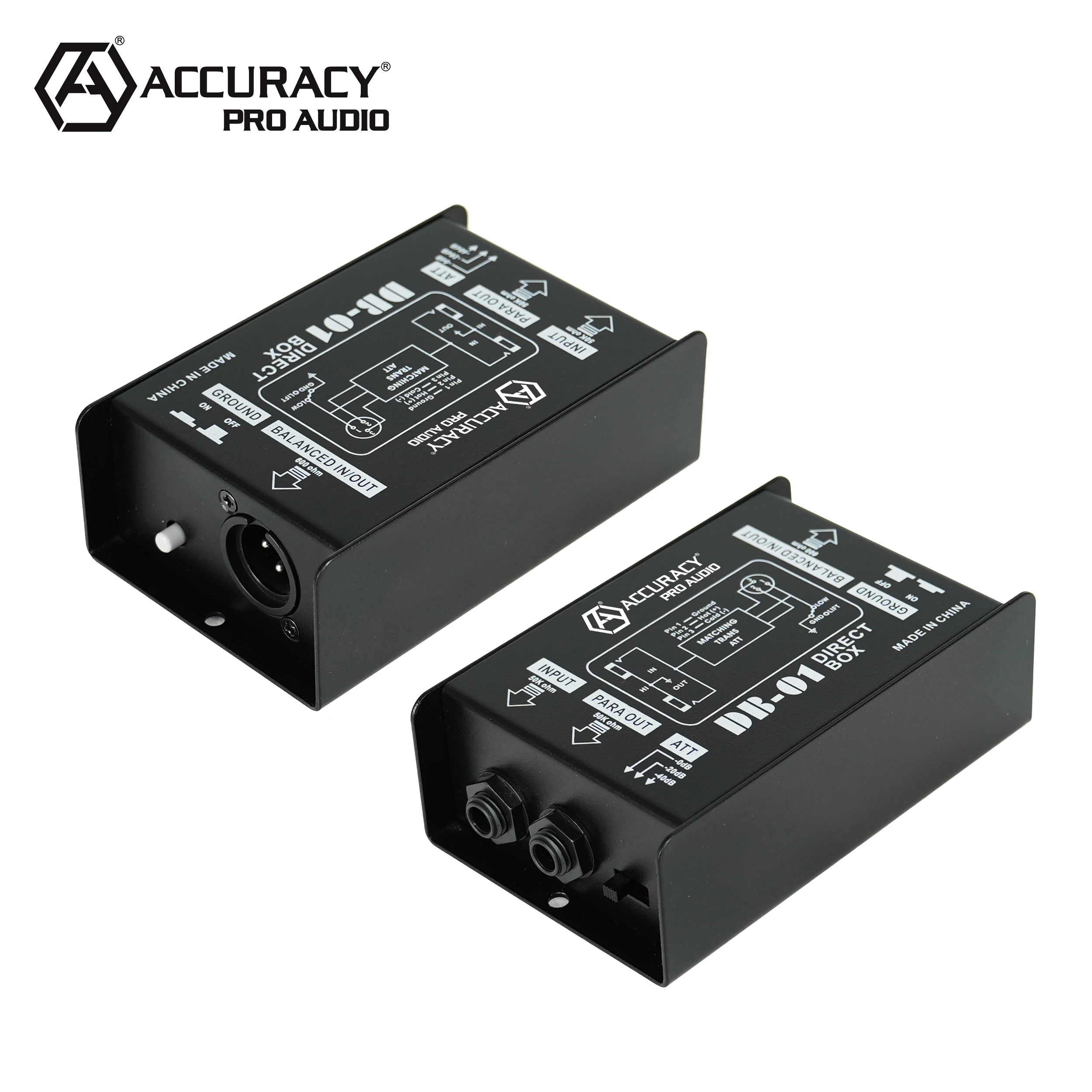 CN Stock]Accuracy Pro Audio DB-01 ダイレクトボックス DI