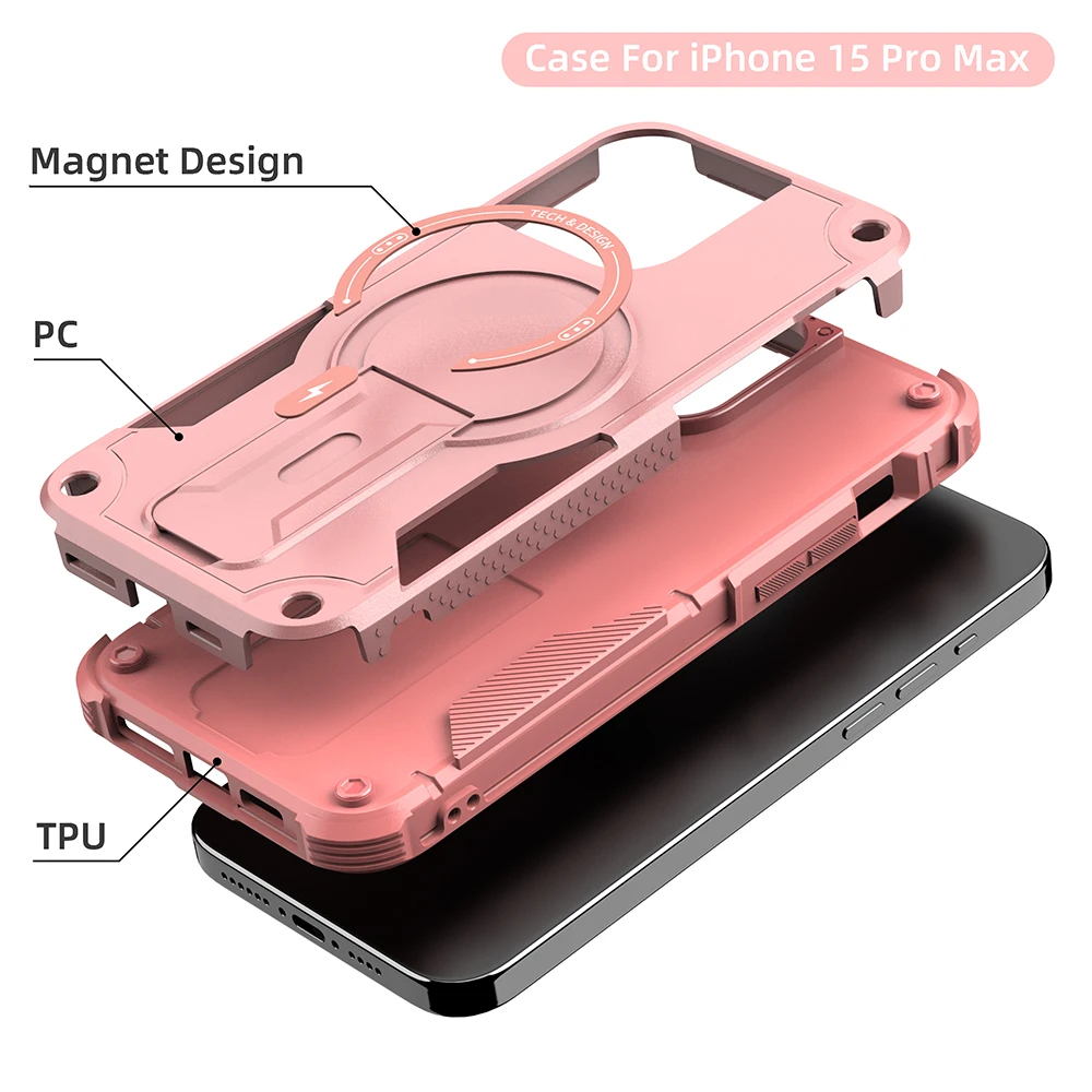Hybrid 2-in-1 Waterproof Case for iPhone 17 Pro Max