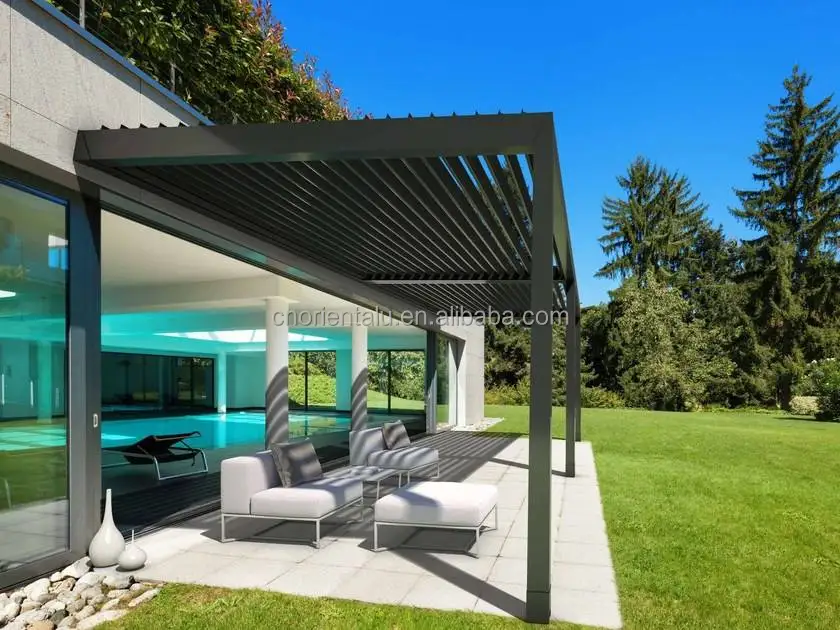 Diy 5x5m Electric Pergola Aluminium Outdoor Prices - Buy Retractable ...