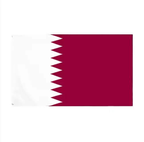 Customized 90*150cm Qatar flag for hanging outside