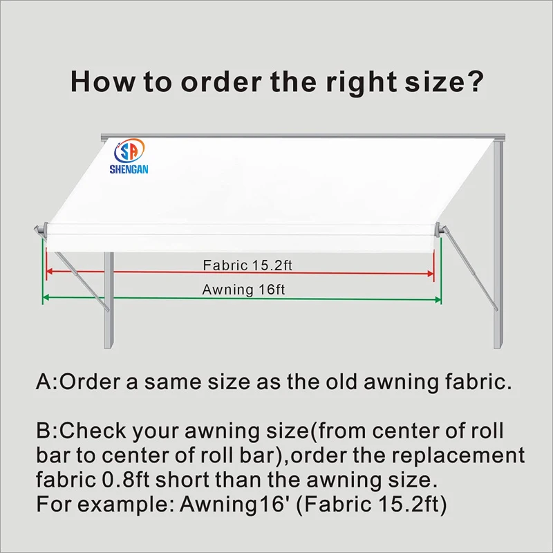 Retractable Rv Awning Manual Caravan Motorhome Camper Rv 100