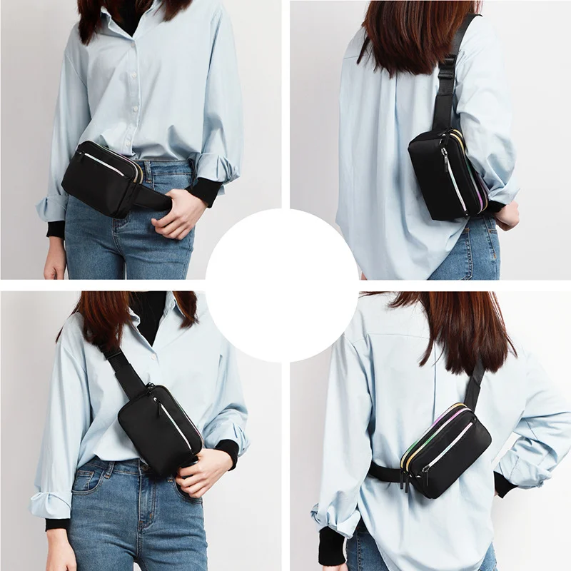 TINYAT New Ladies Messenger Bag Hot Waist Bag Women's Multi-layer Spring and Summer Portable Chest Bag Manufacturers Wholesale