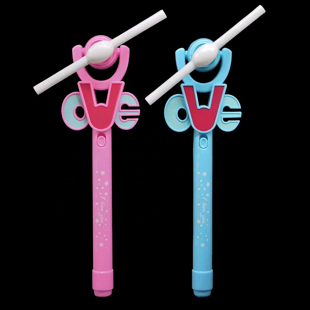 Мигающая светодиодная Радужная музыкальная палочка, светящаяся игрушка, вращающаяся ветряная мельница