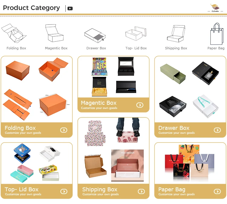 Custom Luxury Packaging Boxes Folding Magnetic Gift Cardboard Box with Handle