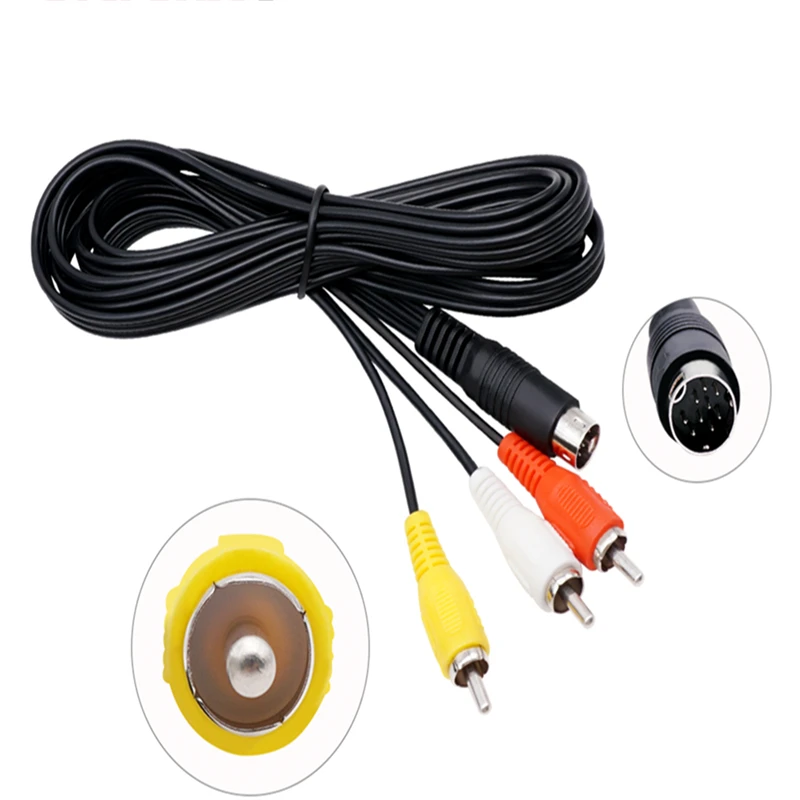 AV Cable RCA for SE GA MD2 Mega Drive 2 Audio Video Cable