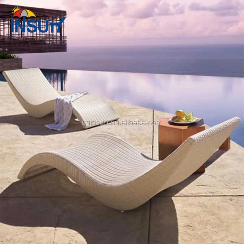 Outdoor Furniture Beach Lounge Chair Couches Lounge Chaise Sun Lounger  Plastic Swimming Pool Chair