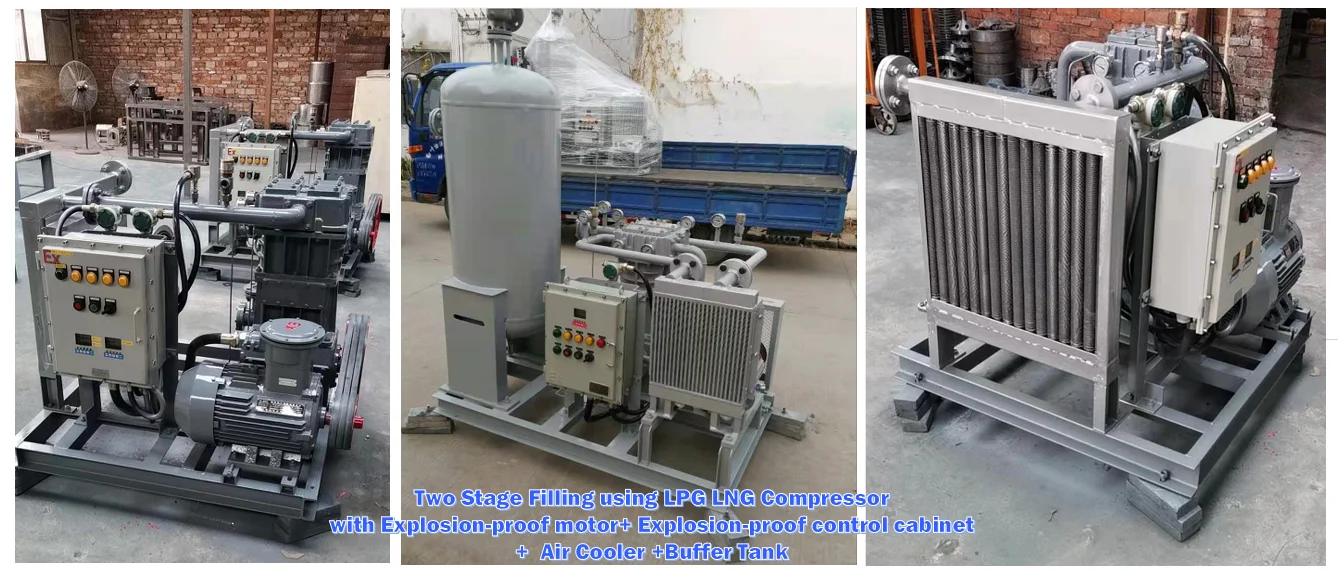 ZW-0.8/10-15 Butane gas Butene Propane compressor LPG gas compressor for liquid transportation