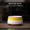 Threaded matcha bowl-gradient yellow