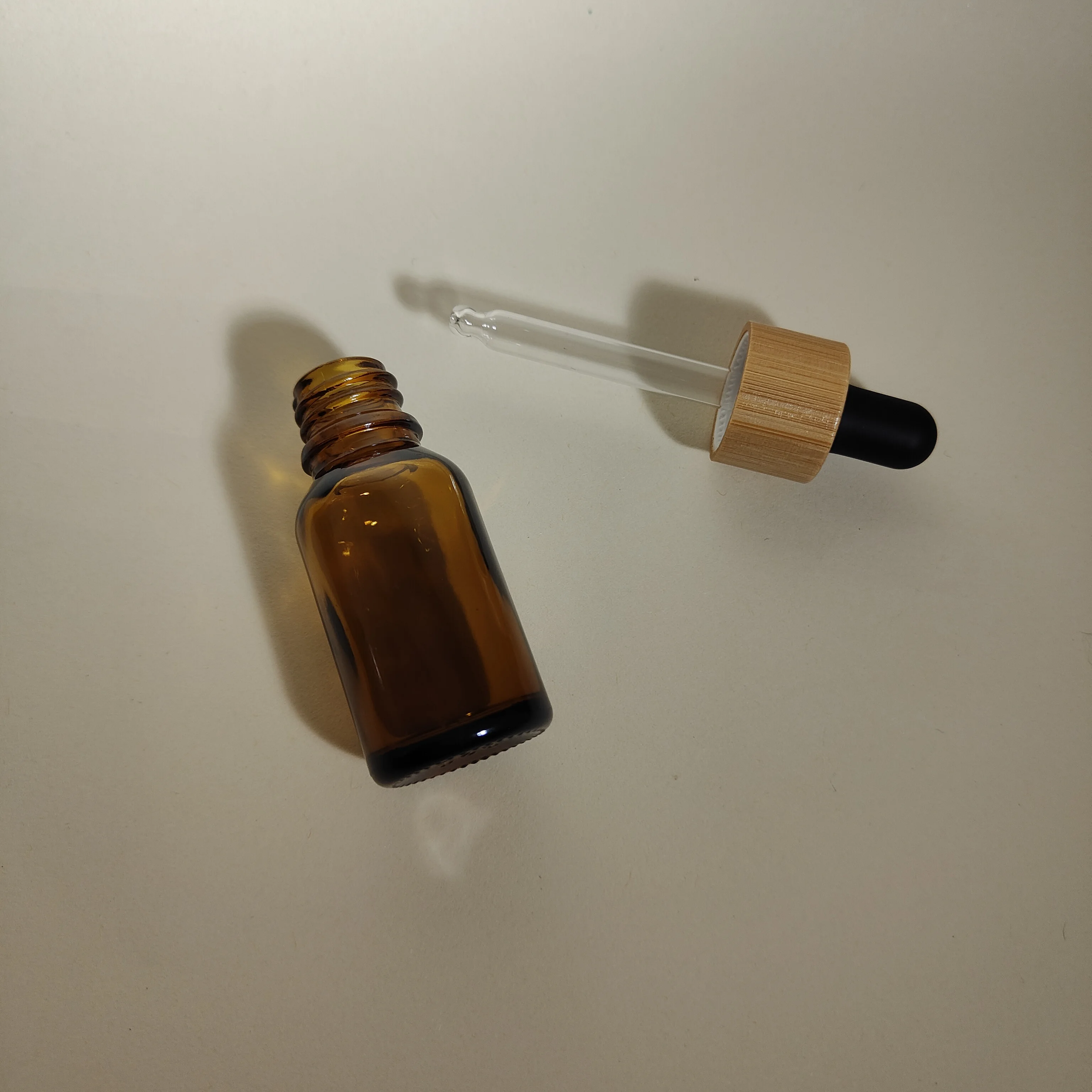 product 5 100ml amber glass bottle with screw type dropper for serum skin care essential oil-25