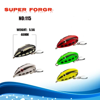 New Design Frog Lure 40mm 5.5g Bait Thailand Style Handmade Mini Ray Sequin Frog Lure – Lure – view 5