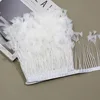 Bordure de plumes de fleurs triangulaires, longueur des cheveux 10-15 cm
