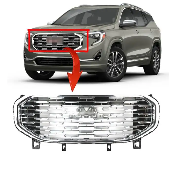 car Chrome Chrome Denali Style front upper grille for GMC terrain 2018 2019 2020 2021 accessories parts