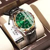17 Leather Strap silver gold green