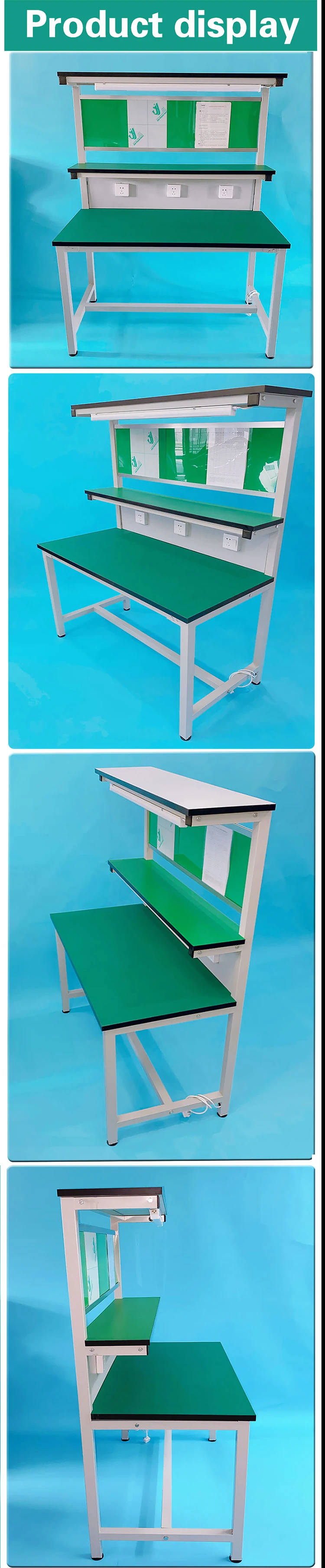 Custom Machine Frames ESD Workbench with 1 Year Warranty and 60KG Weight for Factory and Laboratory Use