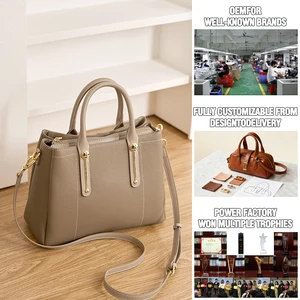 Women's Versatile Zip Closure Leather Handbag Commuting Crossbody Daily Shoulder Bag