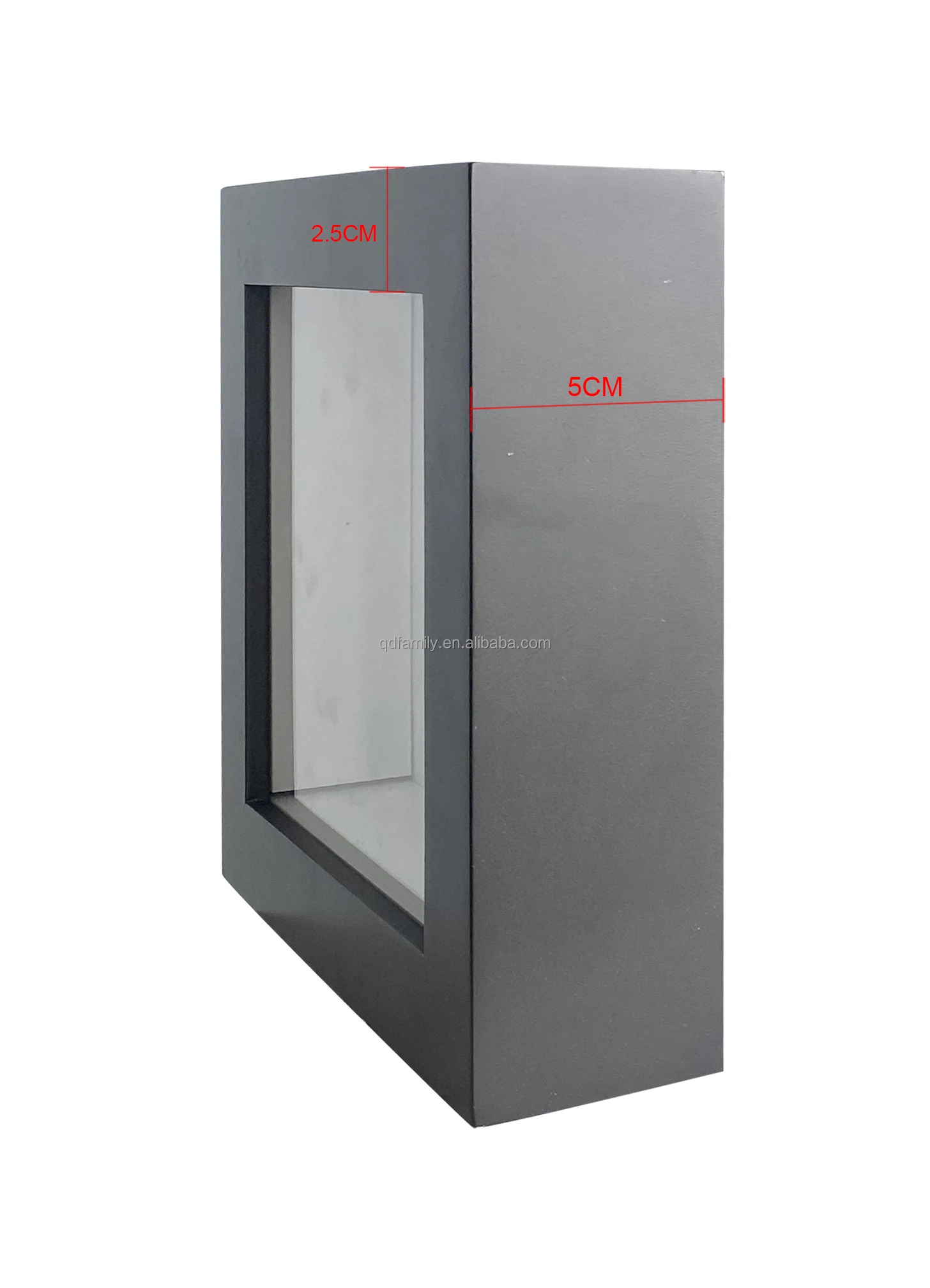 High Quality Custom Size 8"10"12" Mdf Wood Glass Display Shadow Box