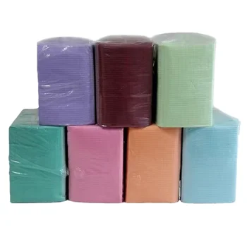Colorful Dental Bibs Pack of 125pcs 13" X 18" 3 Ply Waterproof Disposable Dentist Bibs for Patient Bibs