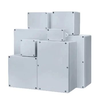 ABS Waterproof Plastic Junction Box Monitoring Box for Outdoor Control Power Terminal Black Rainproof