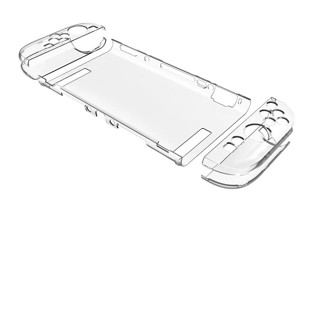 Laudtec High Precision Hole Anti-drop Clear Transparent Cover Split Protective Cover Crystal Shell  Case for Nintendo Switch 2