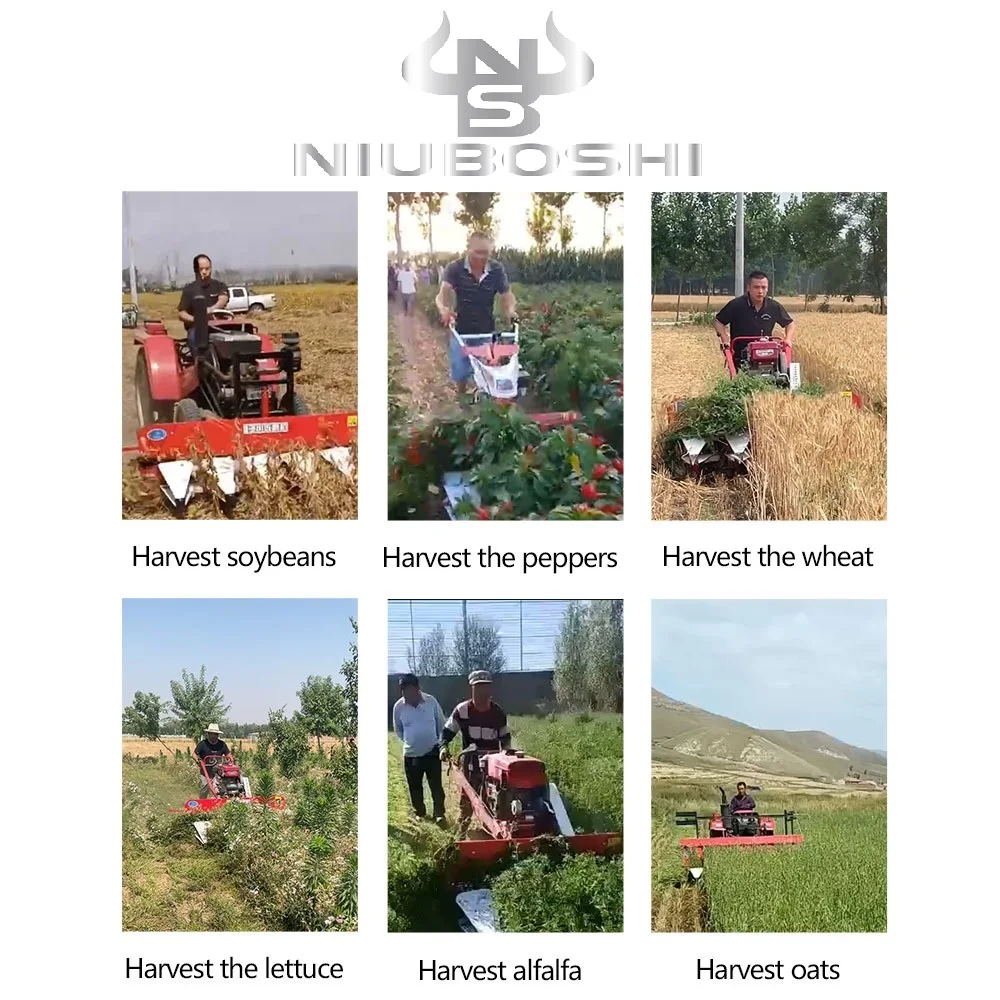 High Quality  Small Mini Reaper Cutter Harvester Machine Used to Wheat Rice Corn Paddy Grain Sorghum Pepper Alfalfa Grass