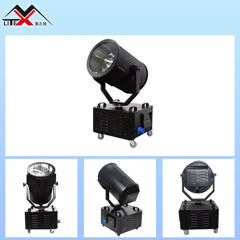 Wholesale High Powerful Single Color Rotating Outdoor Waterproof Search Light for Watch Tower 2000w Sky Beam Projector