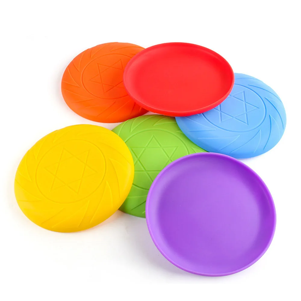 6 шт. в 1 наборе легкие мягкие пищевые фрисбайки командные спортивные игрушки для взрослых летающий диск игр на открытом воздухе