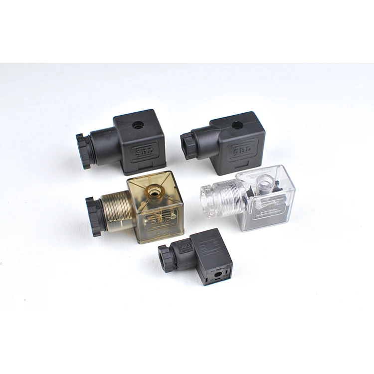 Produktbild von Hydraulik Magnetventil Stecker Universal – Mit Kontrollleuchte AC 220V / DC 24V / 12V