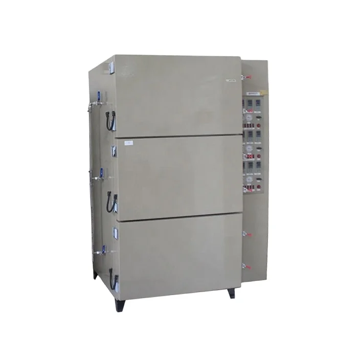 Lithium ion battery production line three Layer Vacuum drying Oven for electrode drying