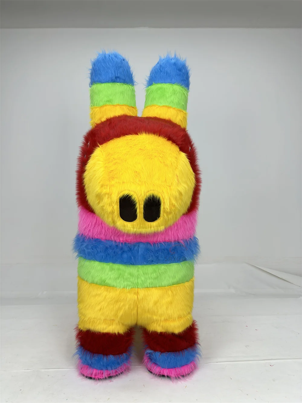 Advertising Pretty Cartoon Horse Mascot Costume Clothes with rainbow Color 2m Inflatable Horse Costume Party Dress