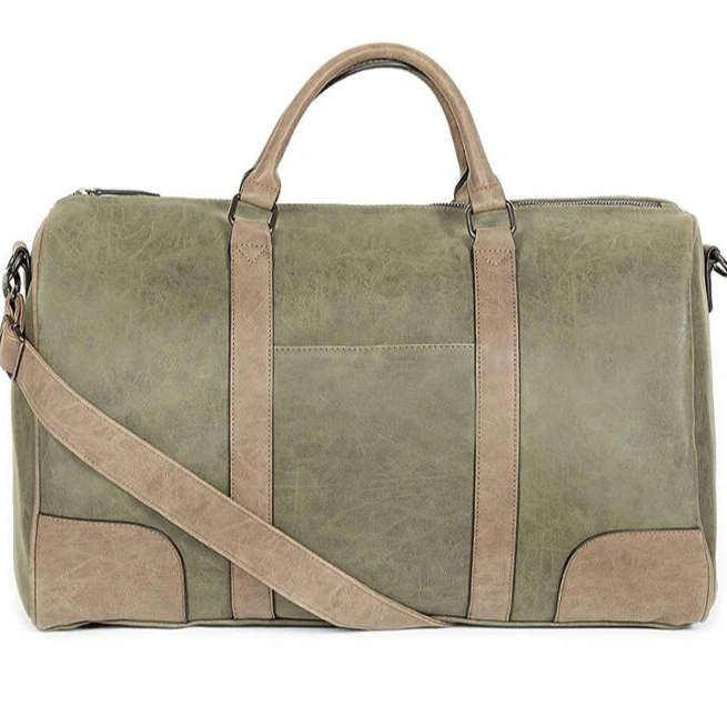 canvas leather weekender bolsa