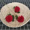 Chrysanthème à trois têtes, rouge vif