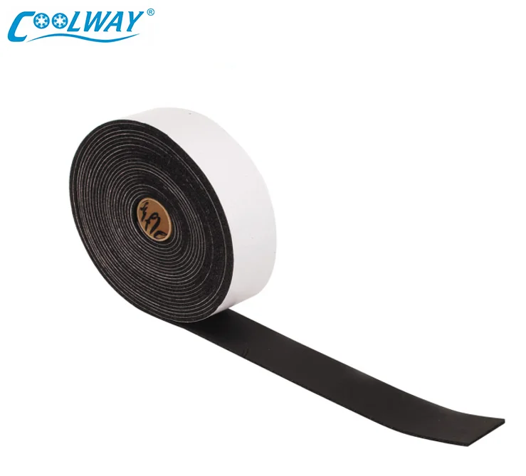 Wholesale High Quality Rubber and Plastic Foam Tape Insulated Rubber Tape Cladding Cold Pipe Pop Heat Pipe Strong Adhesive Tape